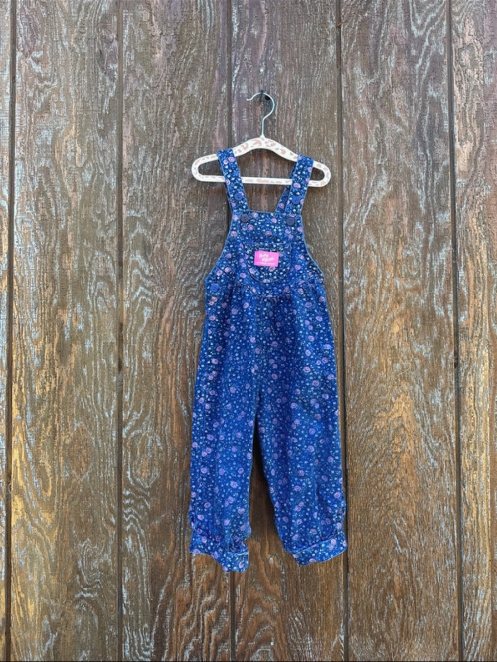 Rare Pink Tag Vintage Oshkosh Rose Overalls